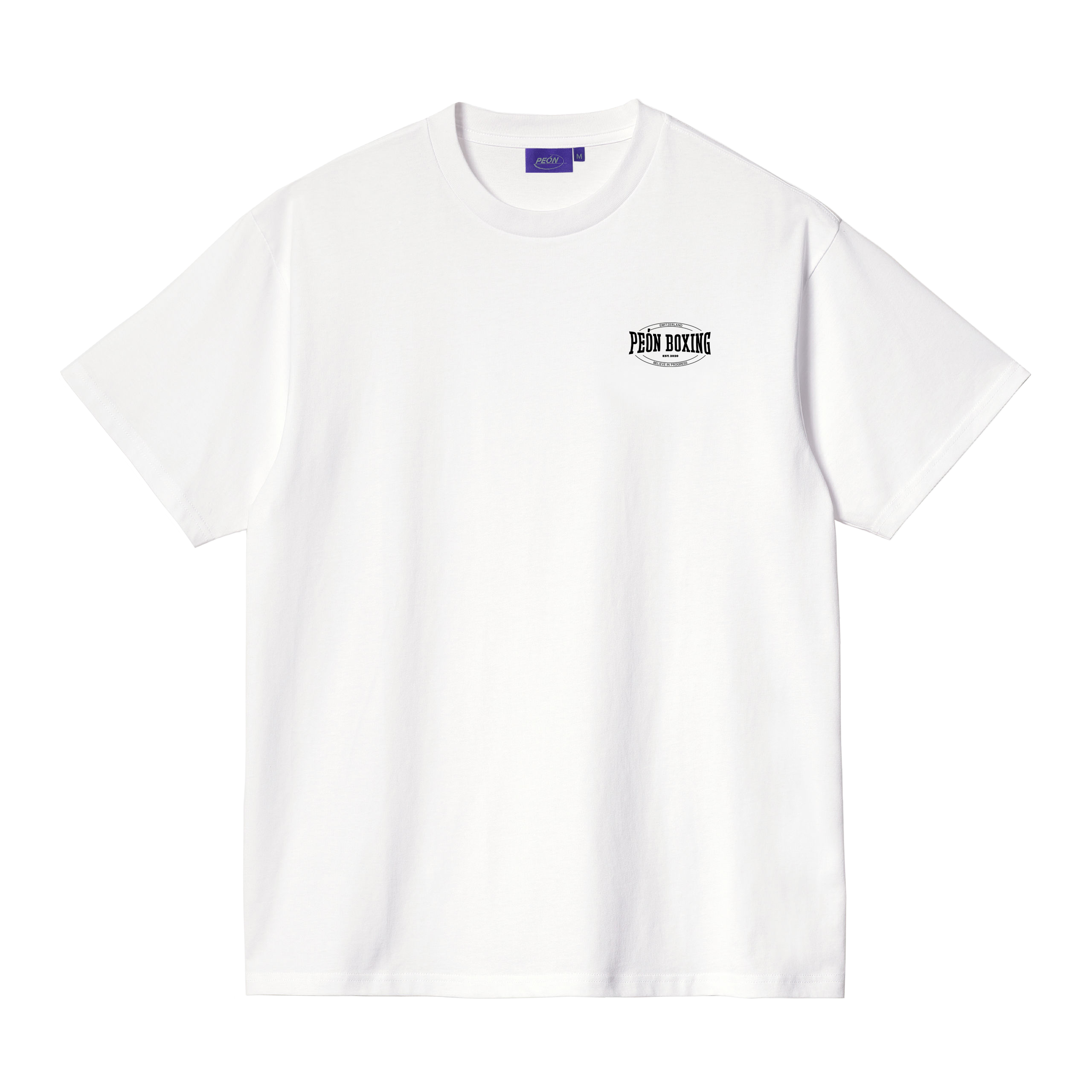 BOXING TEE WHITE / BLACK