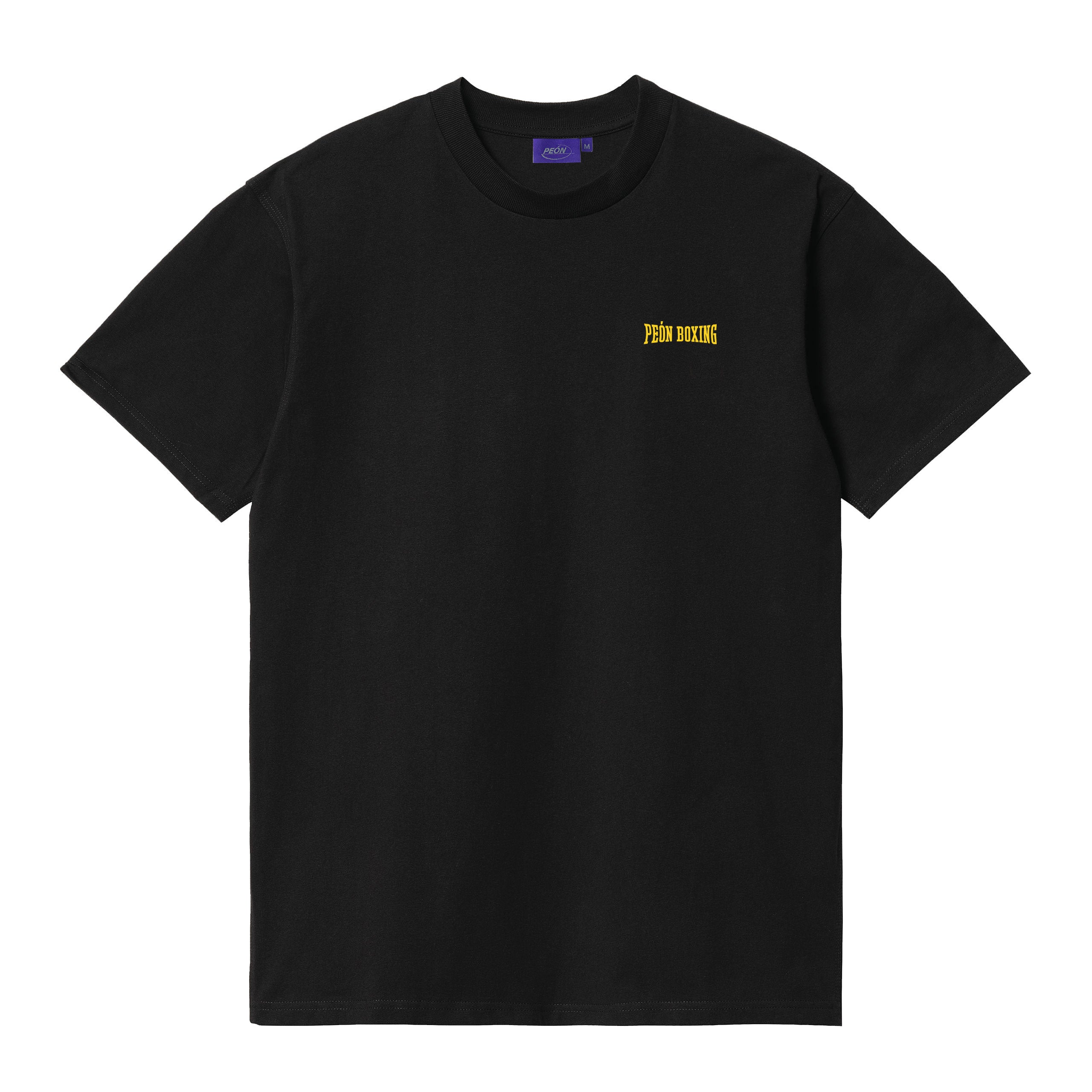 BOXING TEE WASHED BLACK / YELLOW