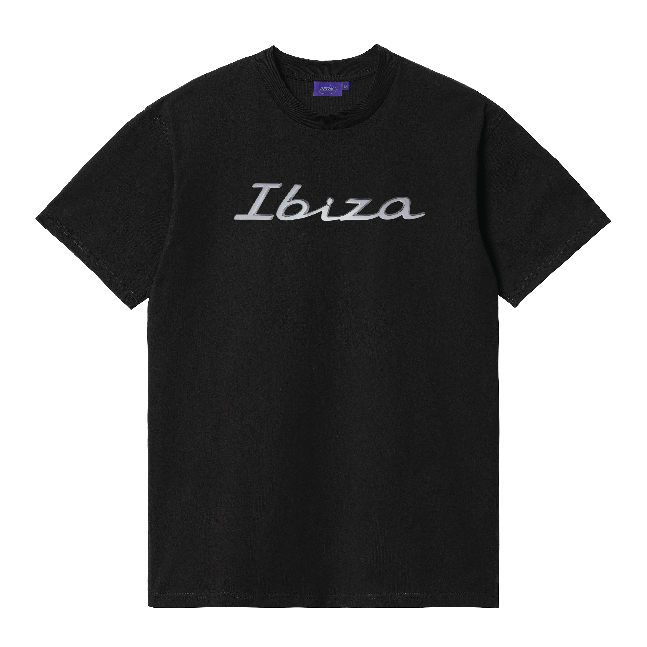 'IBIZA' TEE SILVER/BLACK