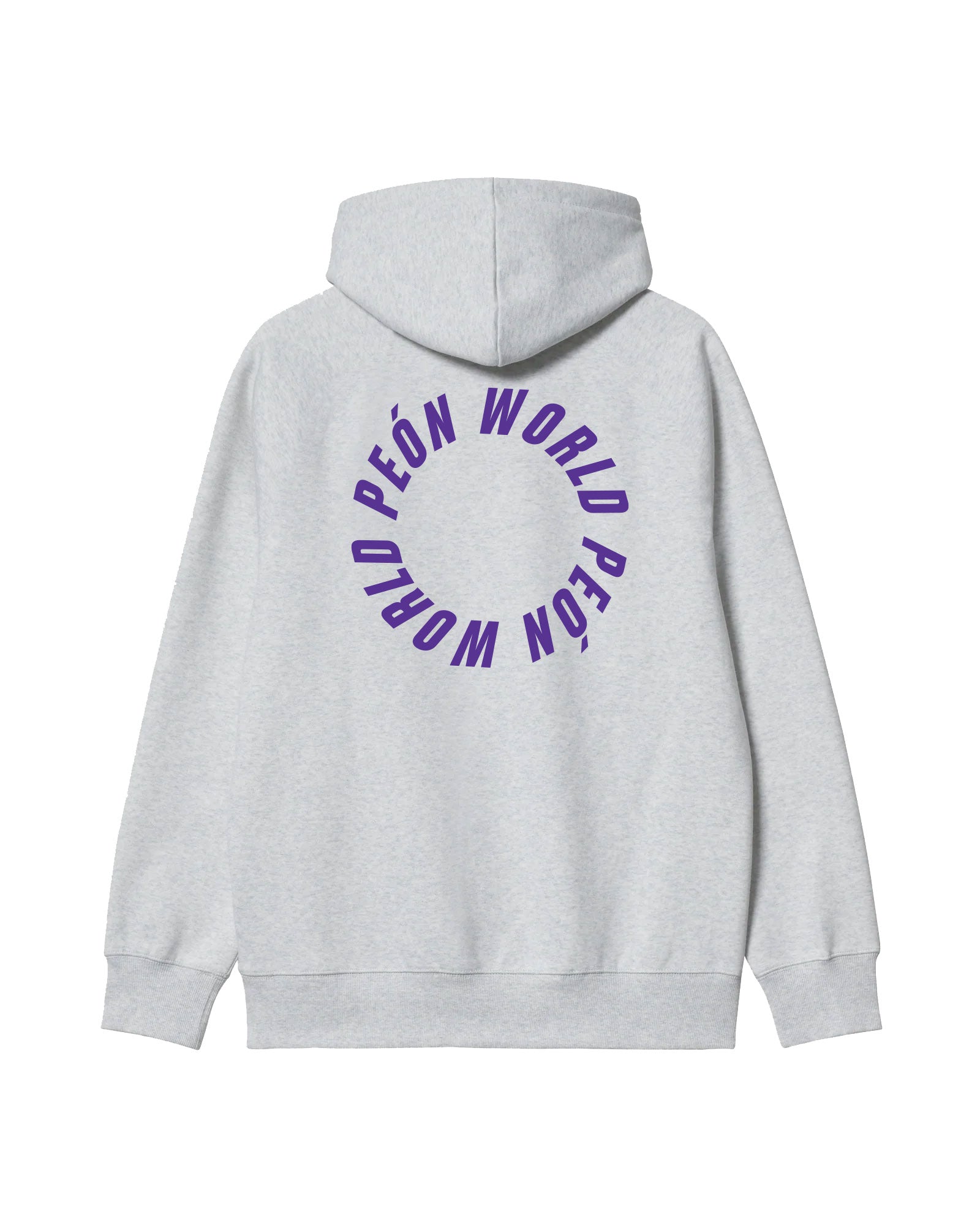 WORLD HOODIE GREY / PURPLE
