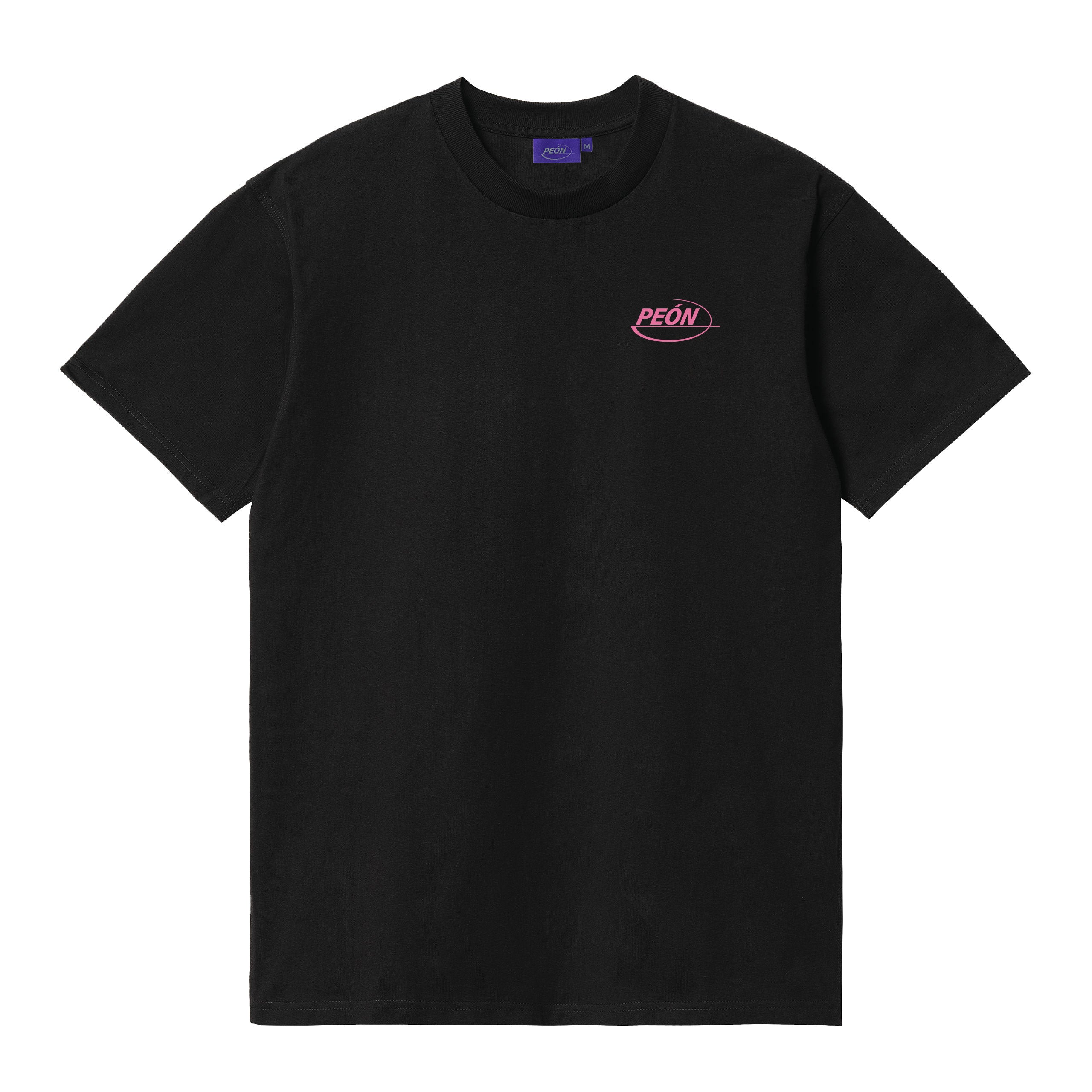 SIGNATURE TEE BLACK / PINK