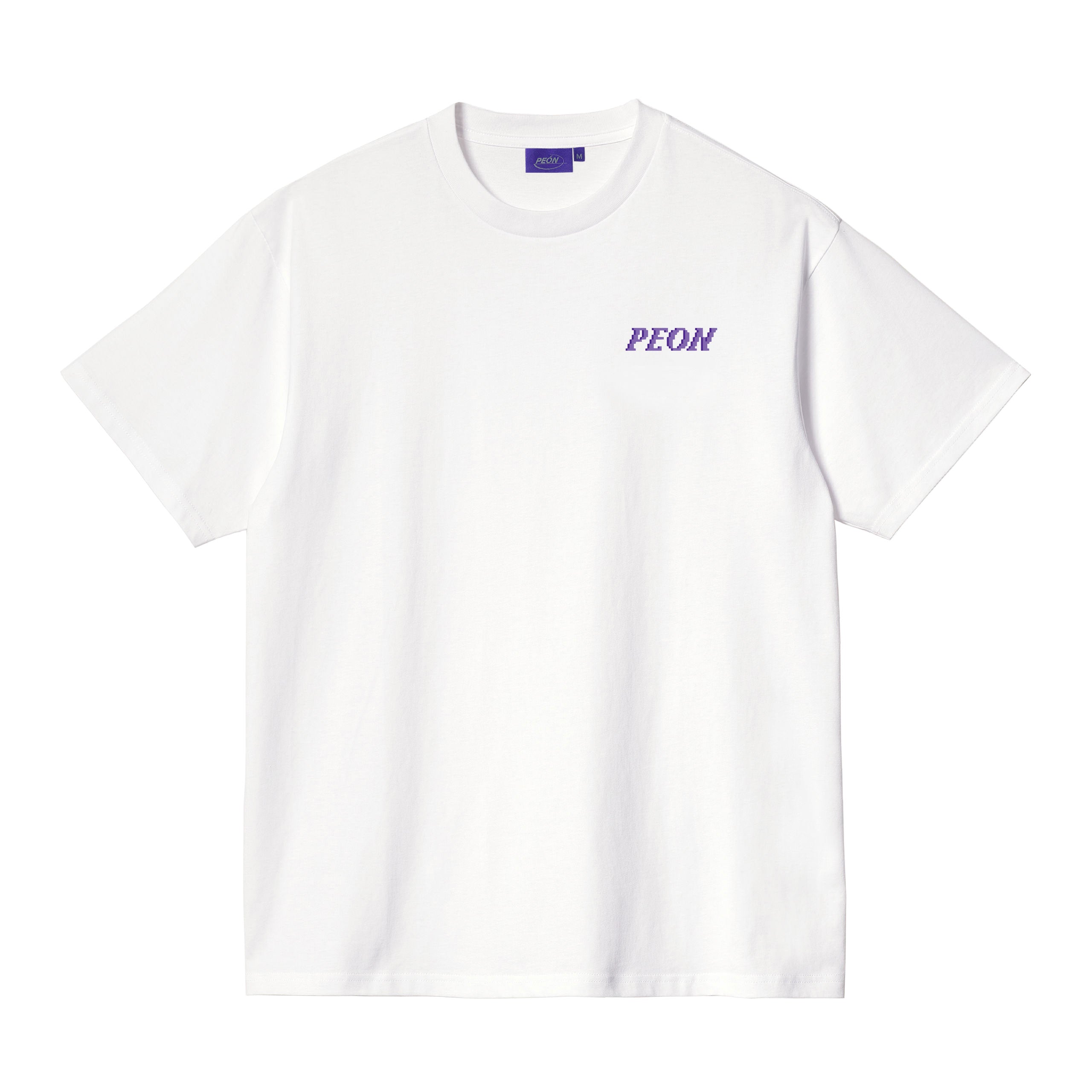 PIXEL TEE WHITE / PURPLE