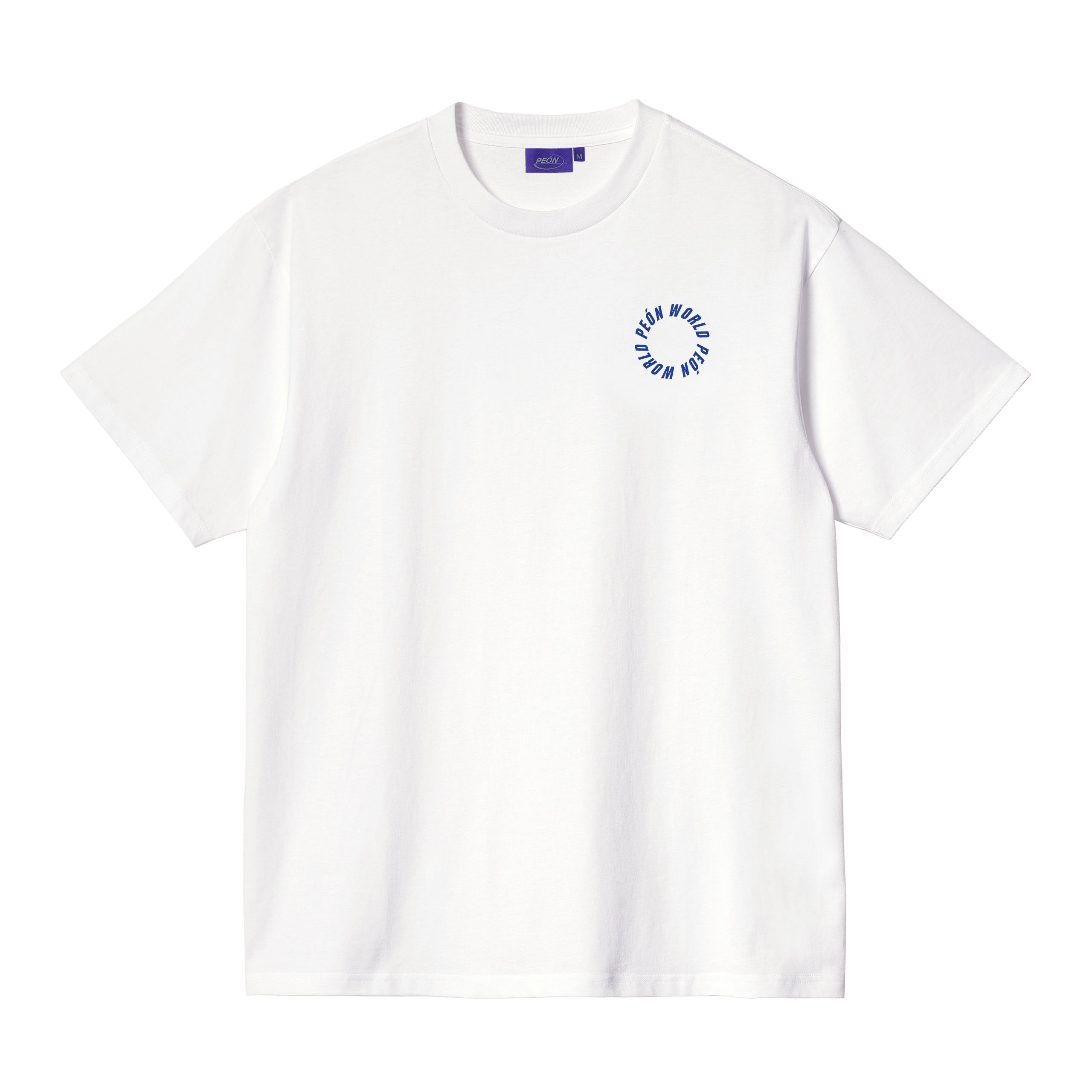 WORLD TEE WHITE / BLUE